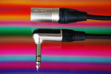 Balanced Right Angled Jack to XLR Male 